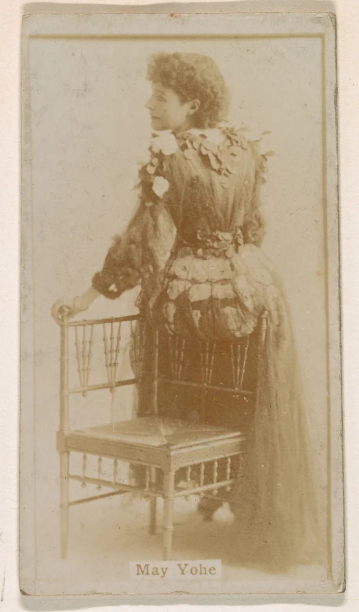 May Yohe, from the Actresses series (N245) issued by Kinney Brothers to promote Sweet Caporal Cigarettes by Kinney Brothers Tobacco Company, photograph, 1890