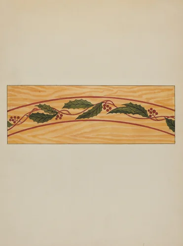 Decorative Panel from Rail Car Interior by Wellington Blewett, index of american design, 1936