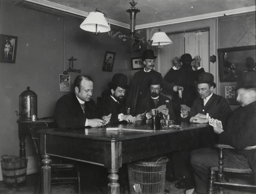 Reporter Office at 301 Mulberry Street by Jacob August Riis, photograph, 1888