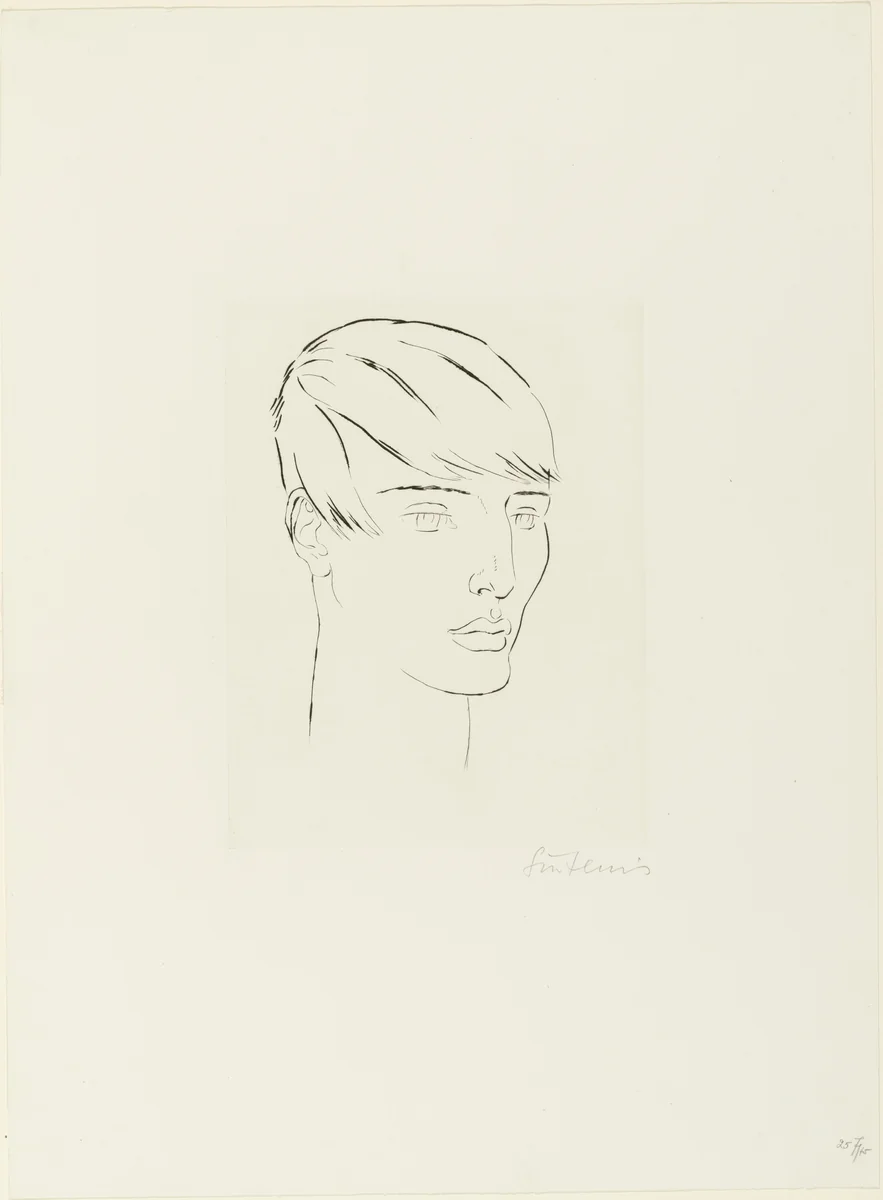 Self-Portrait (Selbstporträt) by Renée Sintenis, print, 1925