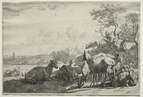 The Shepherd by Paulus Potter, print, 1644