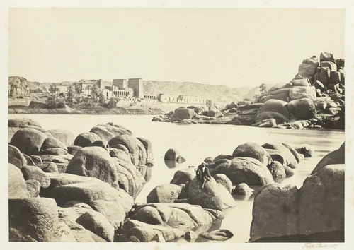 The Approach to Philæ by Francis Frith, photograph, 1857