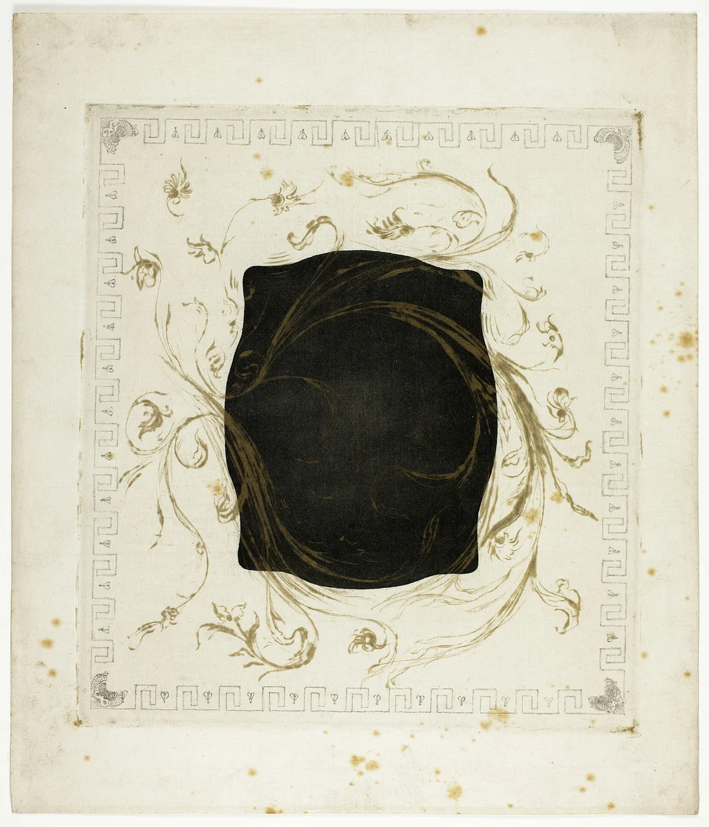 Mount for Anemonies by Theodore Roussel, print, 1897-1899