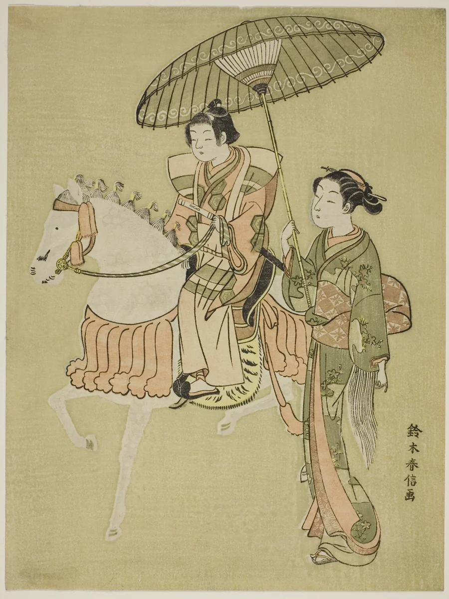 The Young Horseman by Suzuki Harunobu (鈴木春信), print, 1761-1770