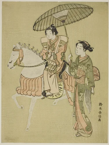 The Young Horseman by Suzuki Harunobu (鈴木春信), print, 1761-1770