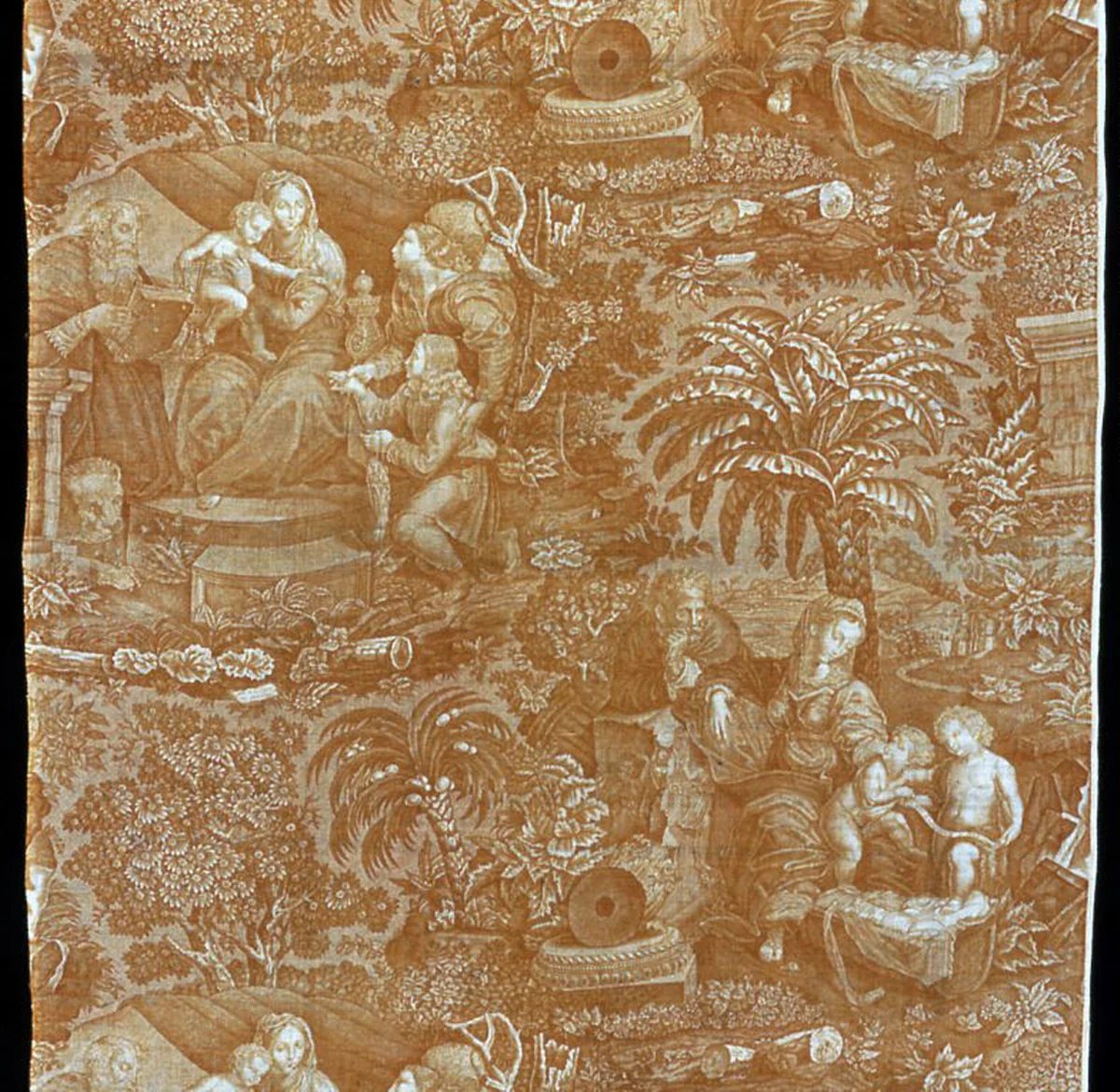 Panel (Furnishing Fabric) by France, textile, 1825-1875