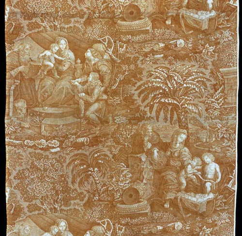 Panel (Furnishing Fabric) by France, textile, 1825-1875