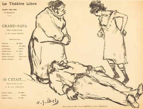 Grand-Papa; Si c'était by Henri Gabriel Ibels, print, 1895