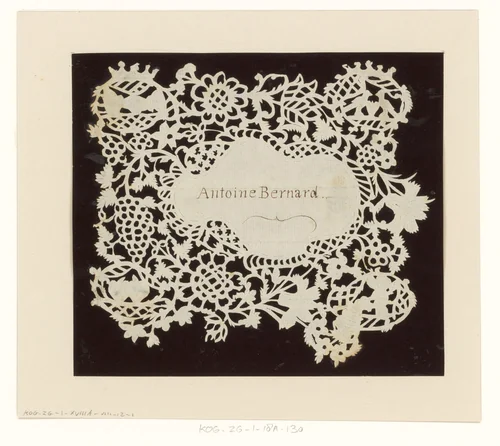 Huwelijksknipsel Antoine Bernard by anonymous, other, 1750-1849