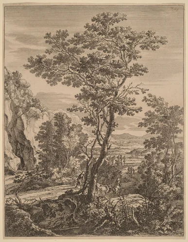 The Large Tree by Jan Both, print, 1615-1652