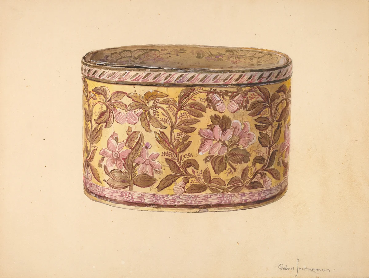 Bandbox by Gilbert Sackerman, index of american design, 1939