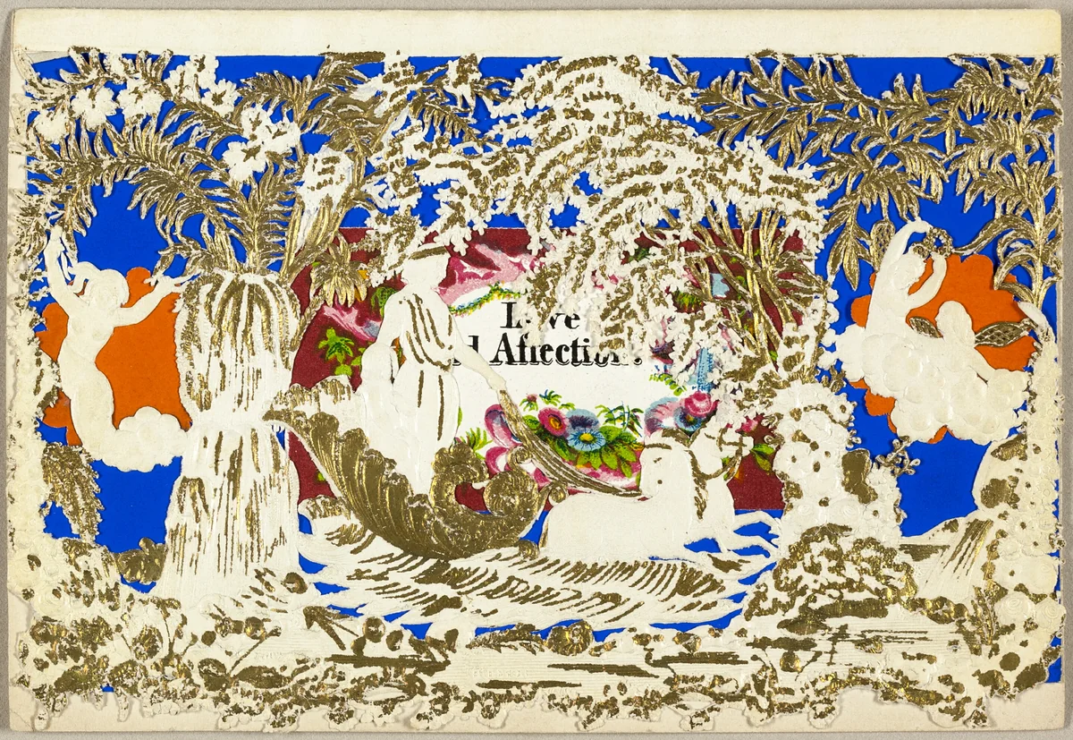 Untitled Valentine (Couple in Chariot) by John Windsor, other, 1860-1869