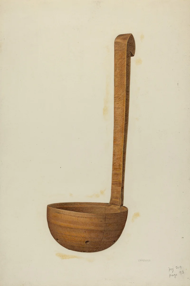 Strainer by Isidore Danziger, index of american design, 1941