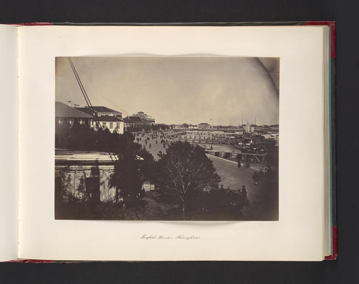 English Bund, Shanghai by John Thomson, photograph, 1865