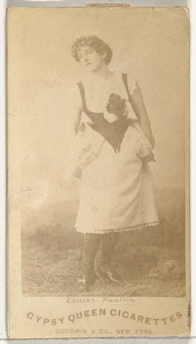 Louise Paullin, from the Actors and Actresses series (N171) for Old Judge Cigarettes by Goodwin & Company, photograph, 1886-1890