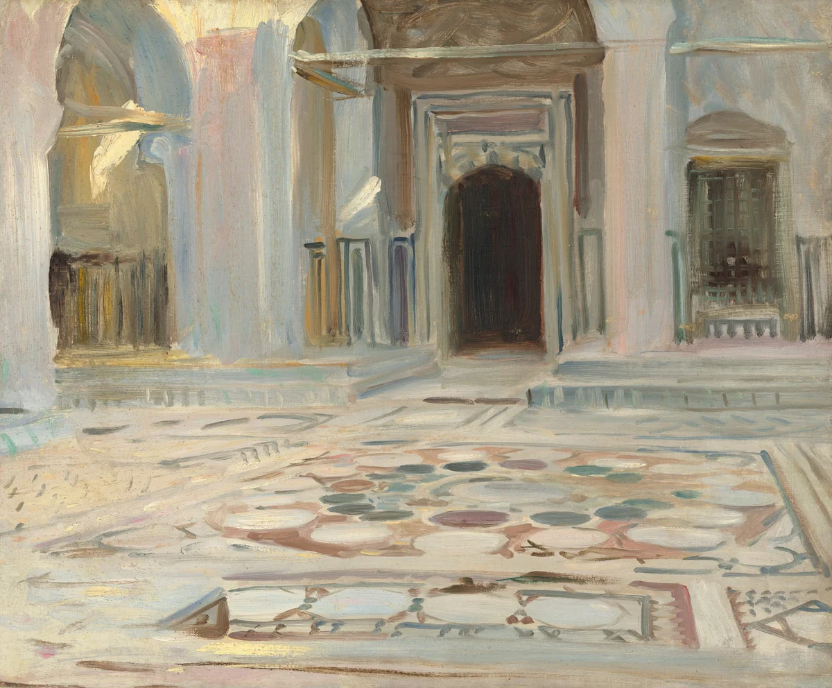 Pavement, Cairo by John Singer Sargent, painting, 1891