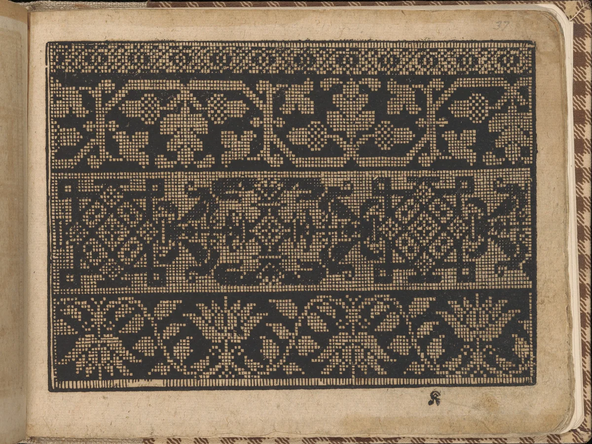 New Künstlichs Modelbuch (Page 37 recto) by Bernhard Jobin, book, 1600