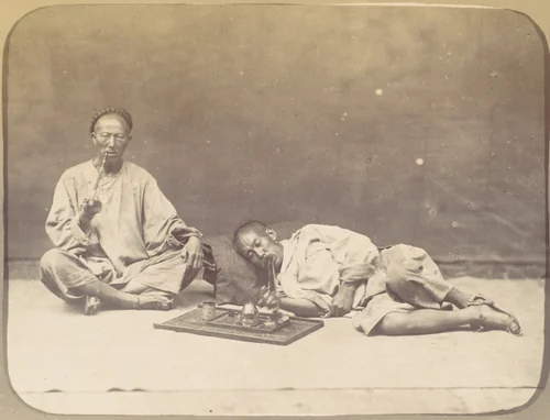 Opium smoker by William Thomas Saunders, photograph, 1867