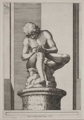 The Spinario by Diana Scultori, print, 1581