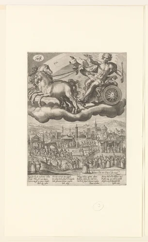 Zon by Crispijn van de Passe, print, 1589-1611