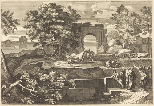 The Pharisees Complain to Our Lord by Sébastien Bourdon, print, 1616-1671