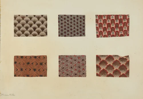 Swatches by Catherine Fowler, index of american design, 1939