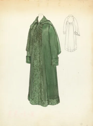 Woman's Coat by Margaret Concha, index of american design, 1935-1942
