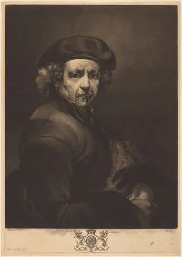 Rembrandt, Self-Portrait by Richard Earlom
Rembrandt van Rijn, print, 1767