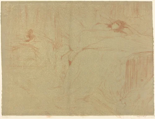 Woman on Her Back (Femme sur le dos) by Henri de Toulouse-Lautrec, print, 1896