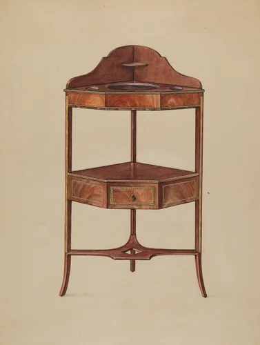 Corner Wash-stand by Bernard Gussow, index of american design, 1936