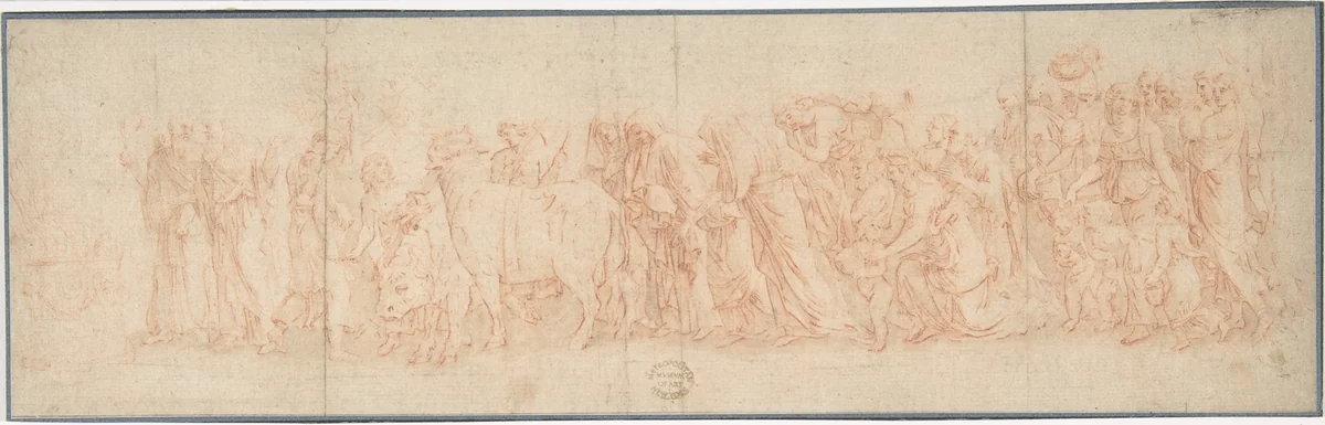 Sacrificial Procession by anonymous, drawing, 1600-1699