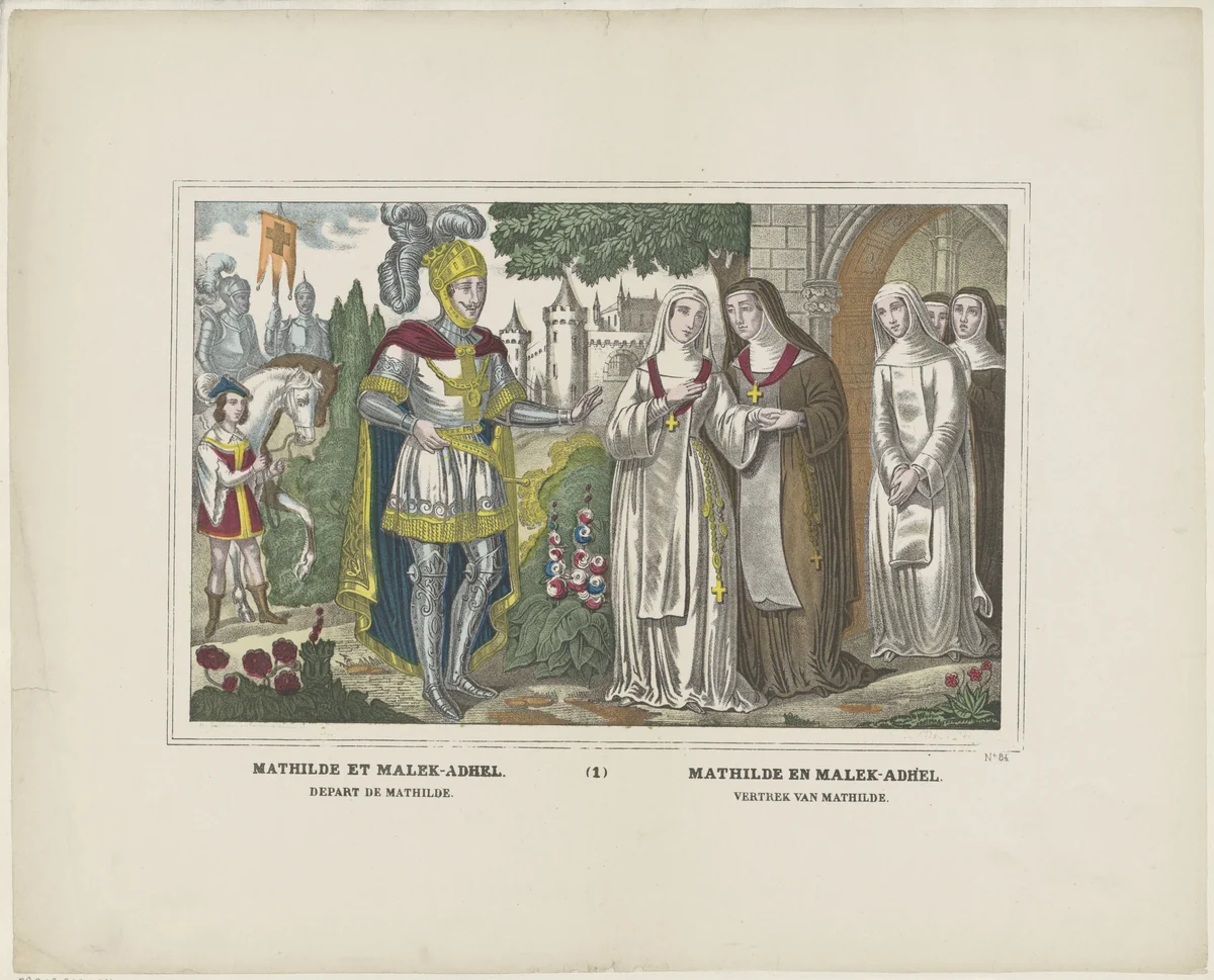 Depart de Mathilde / Vertrek van mathilde by Glenisson & Van Genechten, print, 1833-1856