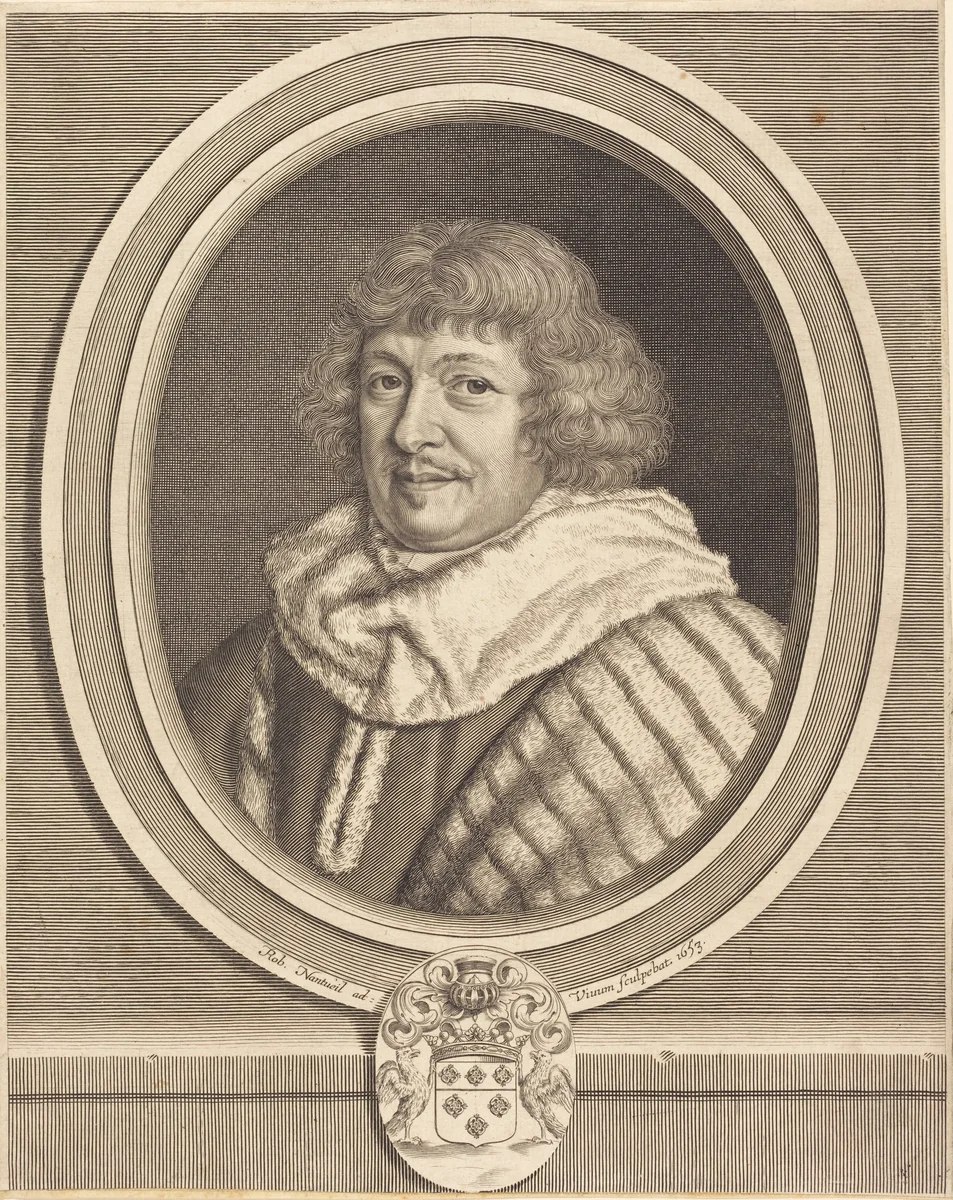 Rene, Marquis de Maisons by Robert Nanteuil, print, 1653