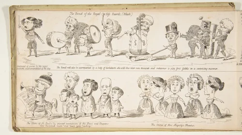 The Great Exhibition "Wot is to Be", Probable Results of The Industry of All Nations in The Year '51, Showing What is to be Exhibited, Who is To Exhibit, in Short How Its All Going to Be Done by George Augustus Sala, print, 1850