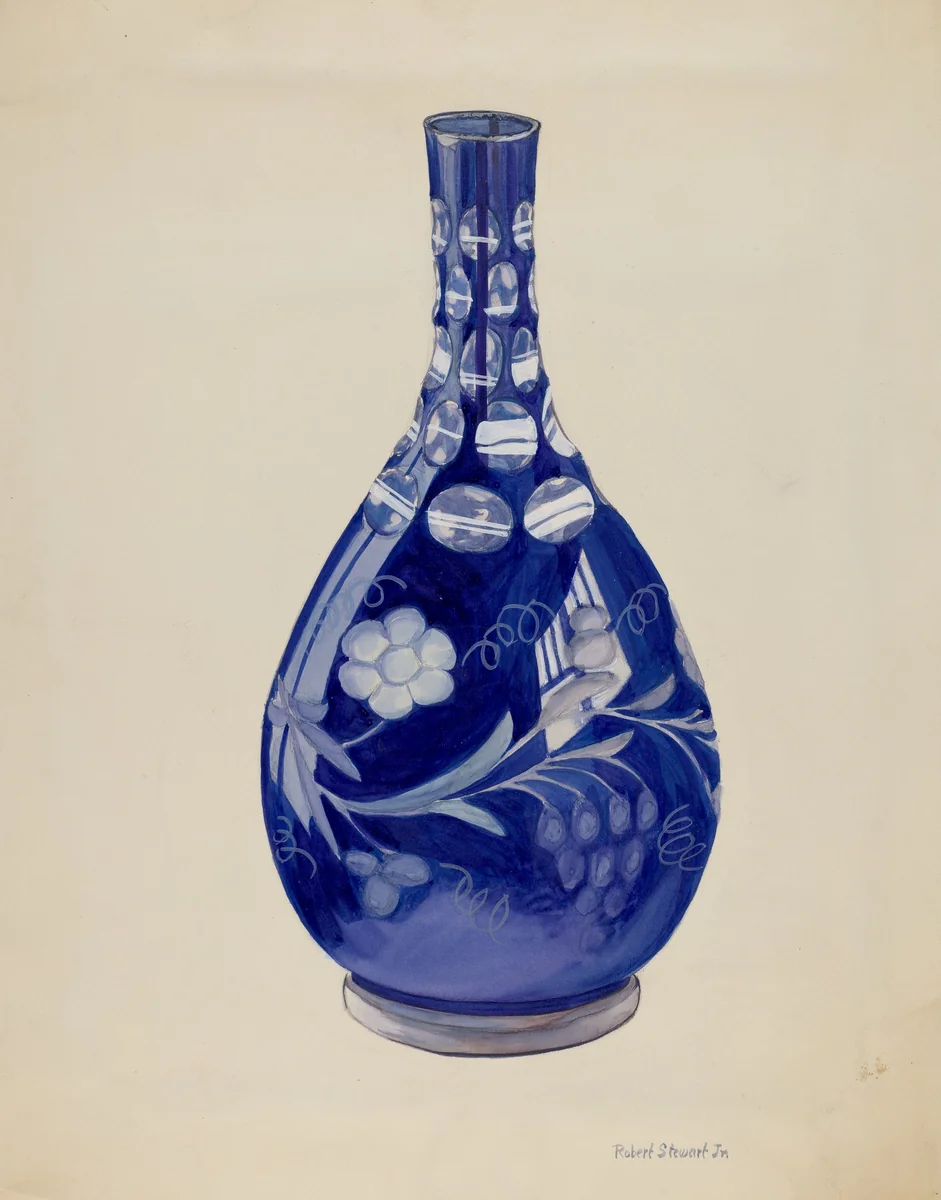 Vase by Robert Stewart, index of american design, 1935-1942