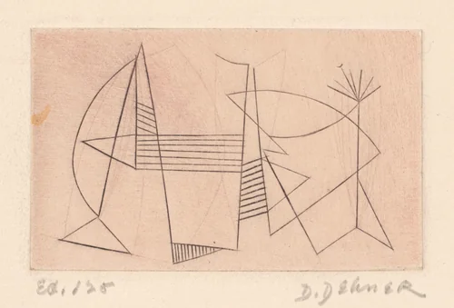 Untitled by Dorothy Dehner, print, 1948-1991