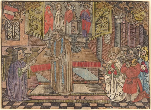 Miracle at Seefeld by German 15th Century, print, 1484