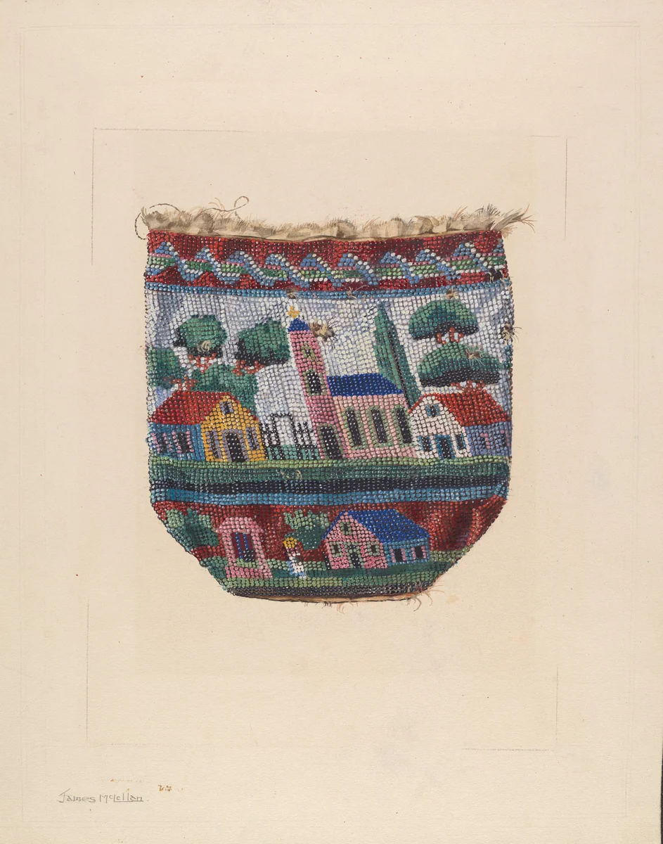 Beaded Bag by James McLellan, index of american design, 1936