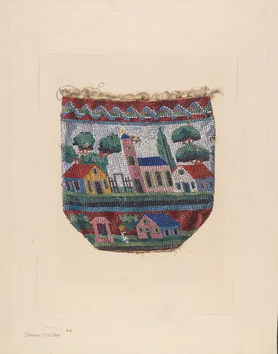 Beaded Bag by James McLellan, index of american design, 1936