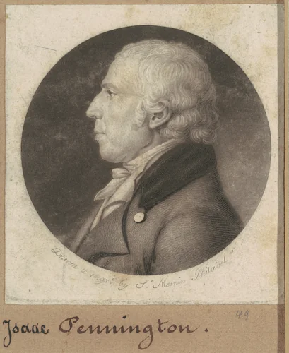 Isaac Penington by Charles B. J. Févret de Saint-Mémin, print, 1802