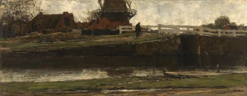 The Truncated Windmill by Jacob Maris, painting, 1872