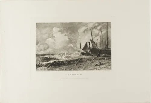 A Seabeach by David Lucas, print, 1830