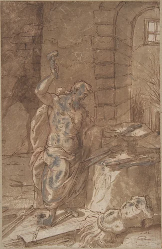 Vulcan by anonymous, drawing, 1600-1700