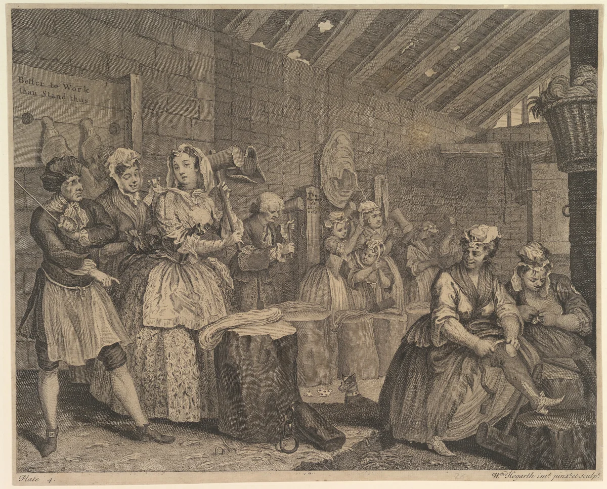 A Harlot's Progress, Plate 4 by William Hogarth, print, 1732