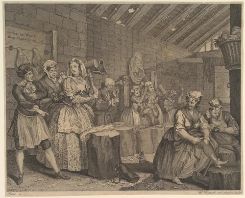 A Harlot's Progress, Plate 4 by William Hogarth, print, 1732