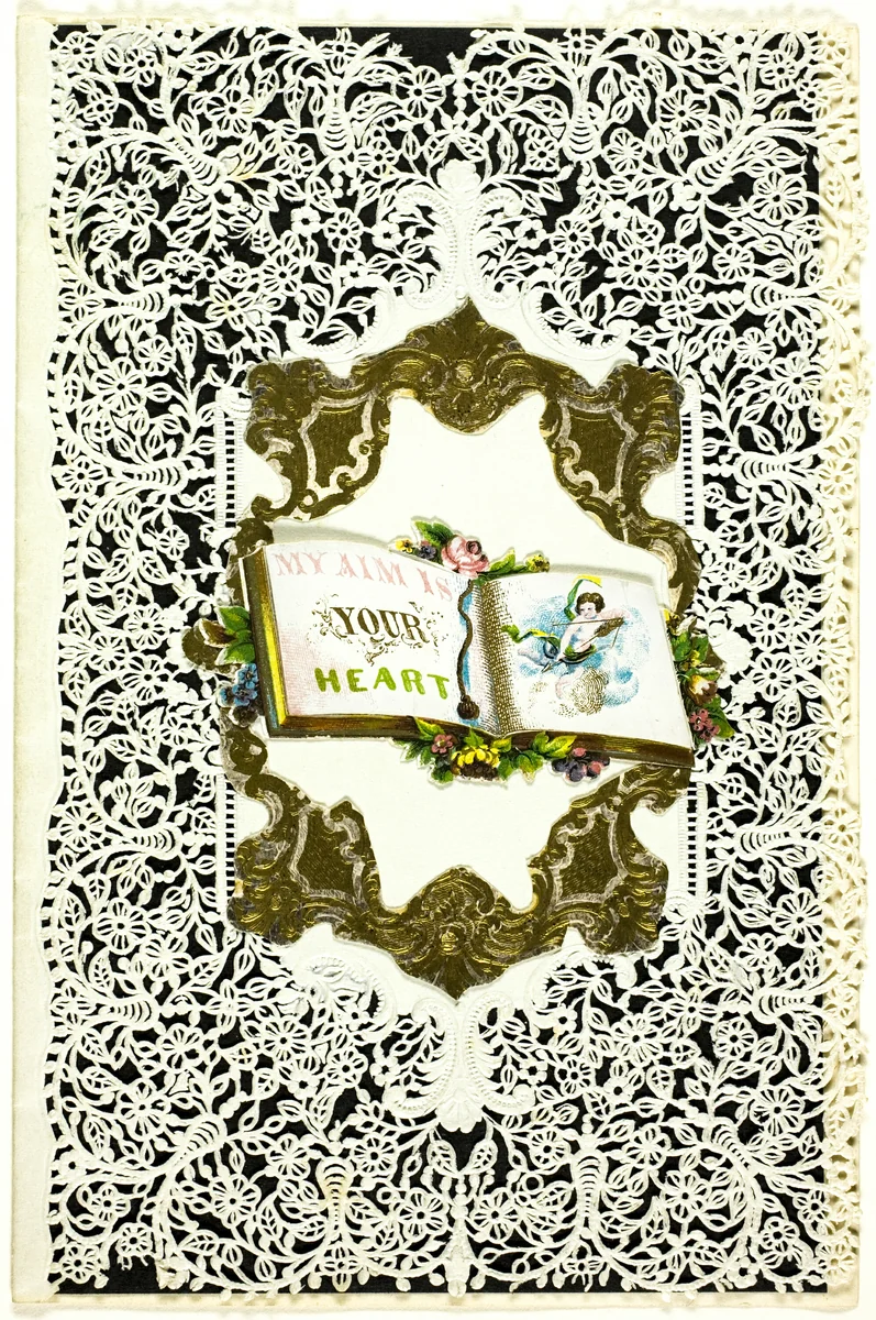 My Aim is Your Heart (valentine) by Unknown Artist, other, 1801-1900