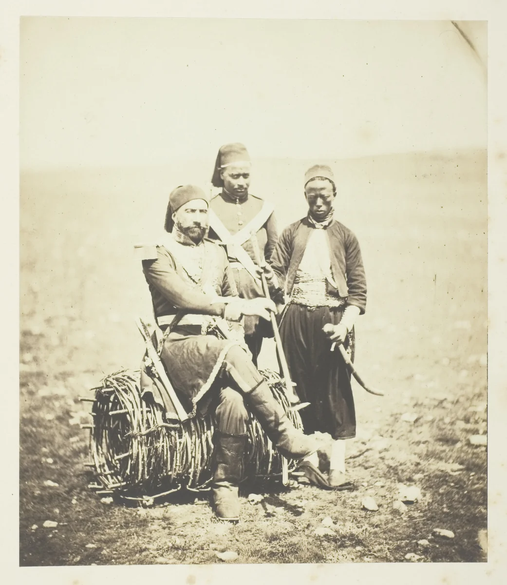 Ismail Pacha and Attendants by Roger Fenton, photograph, 1855