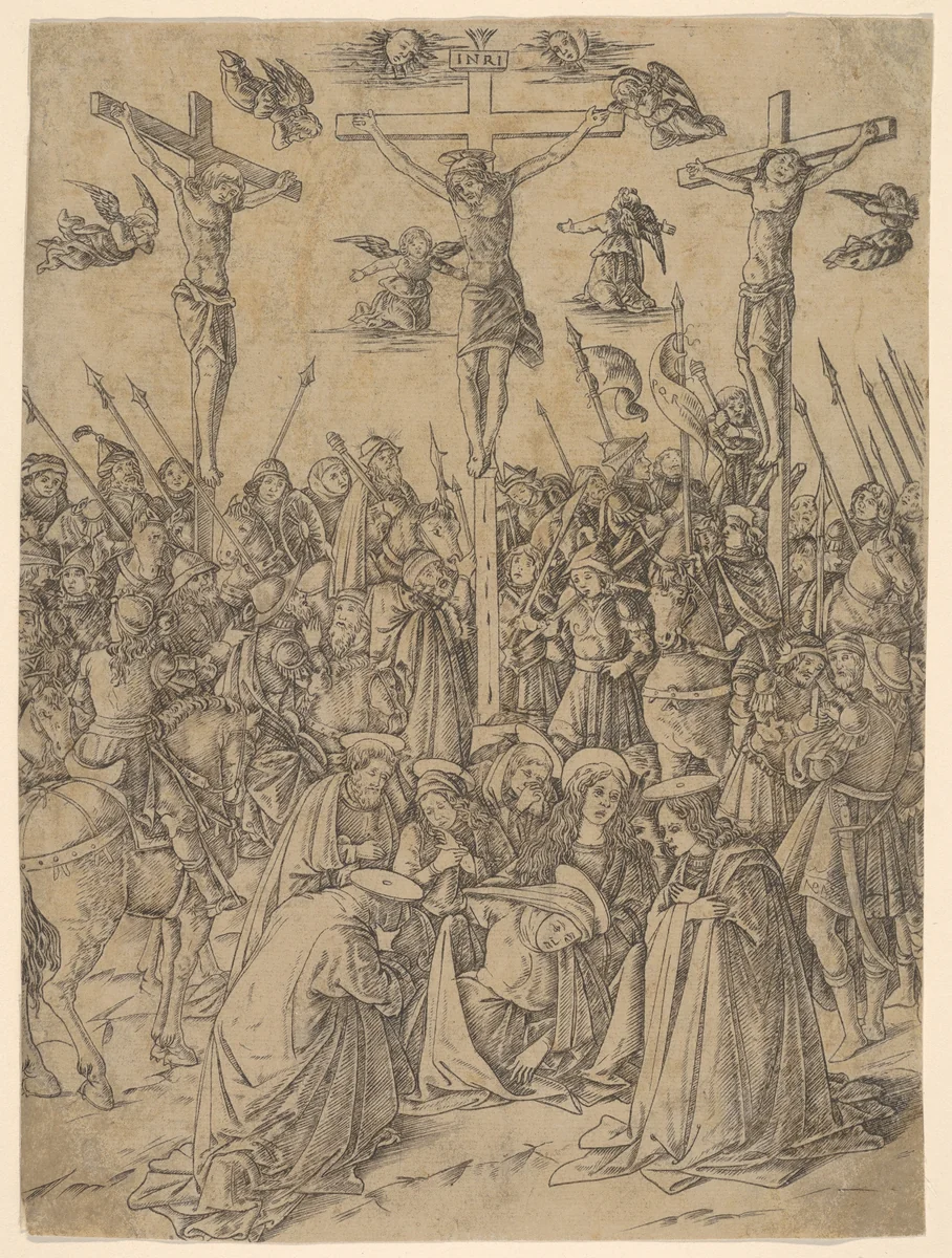 Calvary, from Life of the Virgin and Christ by Francesco Rosselli, print, 1490-1500