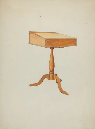 Shaker School Desk by Ray Holden, index of american design, 1936