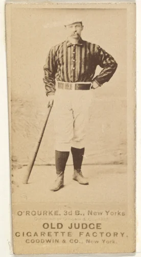 James Henry O'Rourke, 3rd Base, New York, from the Old Judge series (N172) for Old Judge Cigarettes by Goodwin & Company, photograph, 1888
